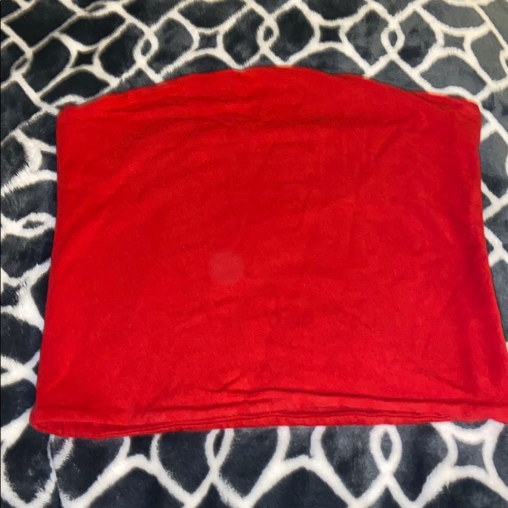 red brandy melville tube top